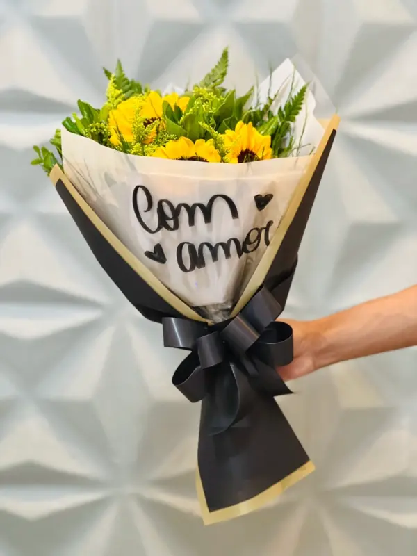 Buquê de 03 girassóis - Imagem 4