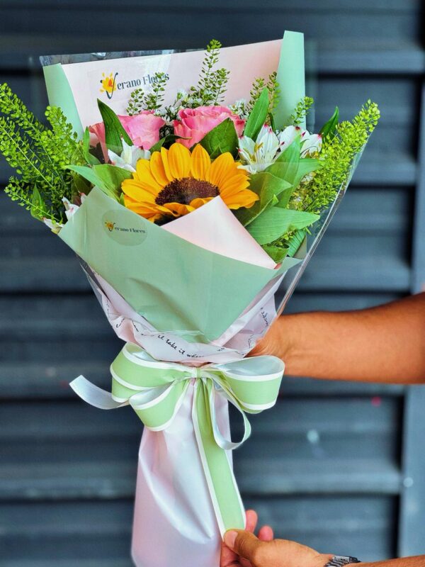 Arranjo de Girassol solitario - Imagem 3